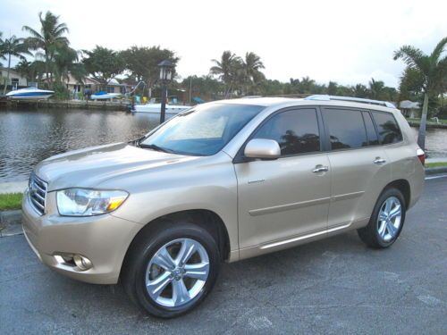 08 toyota highlander limited 4wd*lthr*sunroof*all power*just srvcd*navi*htd seat