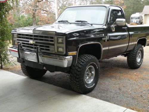 1985 k10 short bed silverado 4x4 ram jet fuel injected 350 crate motor