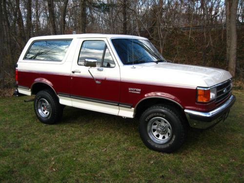 1990 bronco 59k act. miles! two owner! survivor! 100% original paint! like new!