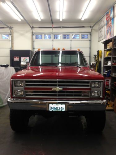 1987 chevrolet 4x4 1 ton k30 v30 454 turbo 400 dana 60 np205 srw chevy silverado