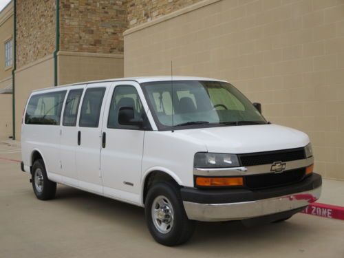2005 chevy express 3500 15 passenger  accident free with only 74k