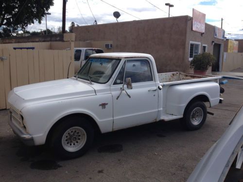 1967 chevrolet stepside short bed original cali truck 4 speed  low reserve