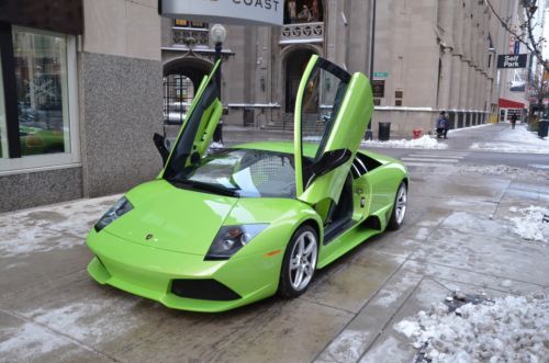 2009 lamborghini murcielago lp640 1 owner only 491 miles!! verde ithica e-gear!