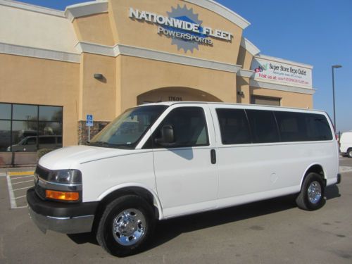 2011 chevrolet express 12 passenger van no reserve! lease return! flex fuel!