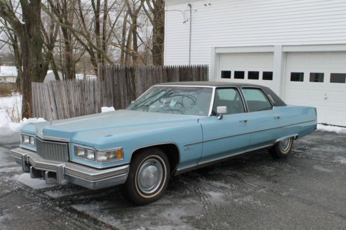 1975 cadillac fleetwood brougham model 60 (barn find) 38,338 original miles