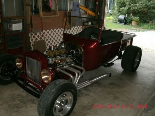 1923 t bucket pickup 350 small block w/ tri power setup. 350 turbo transmission