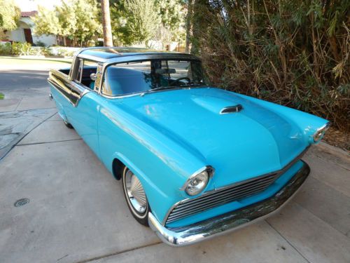 1955 ford ranchero, sw, custom, parklane, a/c,  302, hotrod, choptop, 1950 style