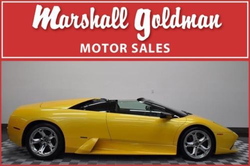 2005 lamborghini murcielago roadster pearl yellow/black 6 speed 3800 miles