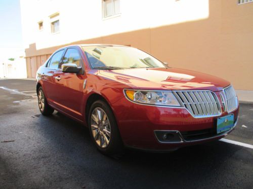 2011 beautiful lincoln mkz fully loaded candy red metallic original owner
