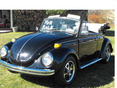 1971 volkswagen super beetle black, runs great, new engine and many new parts