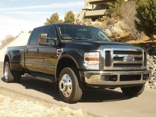 Az rust free 08 f450 diesel dually crew 4x4 new tires 6 disc cd lo miles mint!