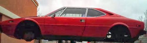 1975 ferrari 308 gt4 stripped excellent italian project red on black $6500.00