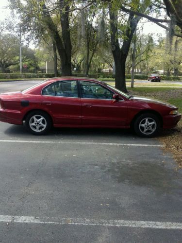 2000 mitsubishi galant es sedan 4-door (red)