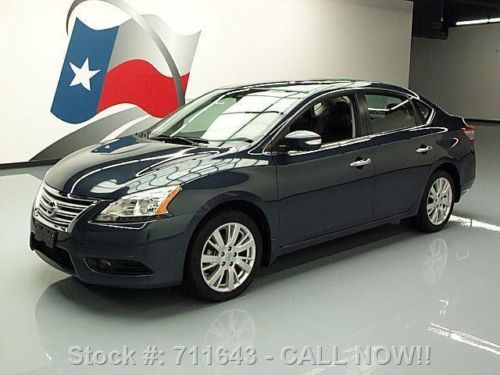 2013 nissan sentra sl auto sunroof htd leather nav 26k texas direct auto