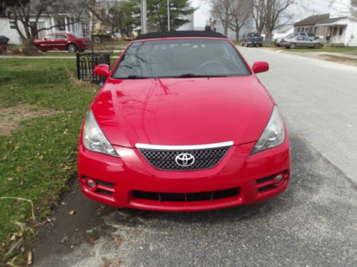 2007 solara red convertible low miles