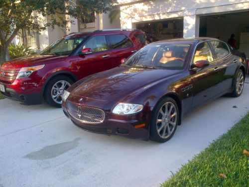 2007 maserati quattroporte executive gt sedan 4.2l bordeaux ext. w/cuoio int.