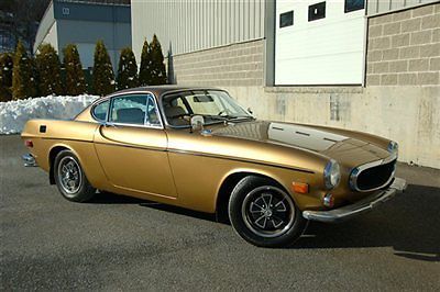 1971 volvo 1800e in gold metallic with tan