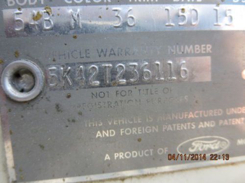 1965 NO-RESERVE Collectors antique real 58Kmiles One owner Garage kept Smokefree, image 66