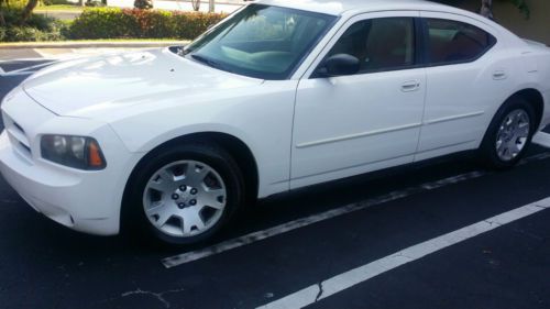 White 2007 dodge charger sxt sedan 4-door 3.5l no reserve