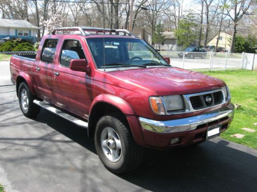 2000 nissan frontier se v6 four door crew cab 4 wheel drive 6 cyc pickup truck