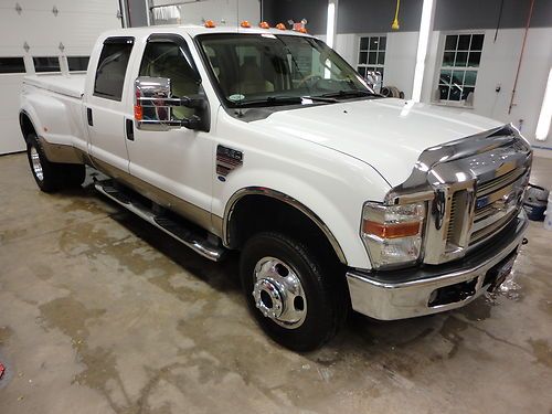 2008 ford f-350 f 350 super duty 6.4l diesel lariat dually nav 4x4 1 owner mint!