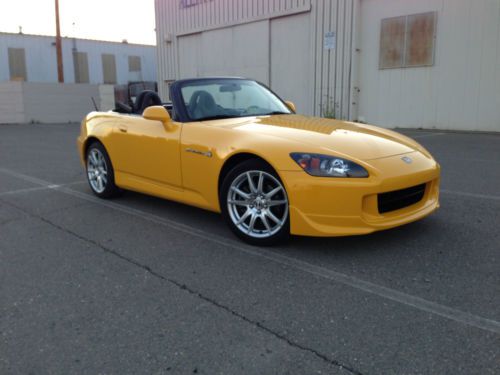 2004 honda s2000 25k miles yellow black interior new tires mint shape