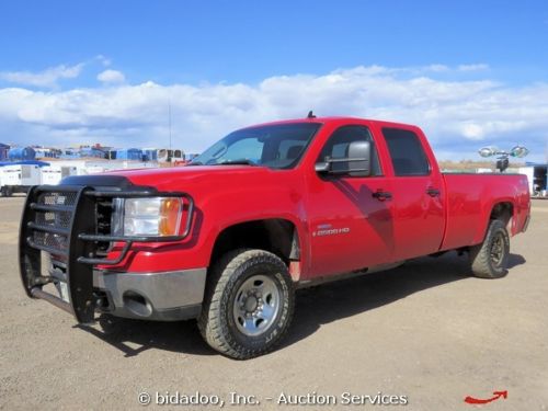 2008 gmc sierra 2500hd 4x4 pickup truck crew cab 6.6l duramax diesel allison