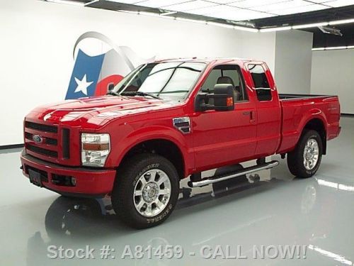 2008 ford f250 supercab 4x4 diesel htd leather 20&#039;s 51k texas direct auto