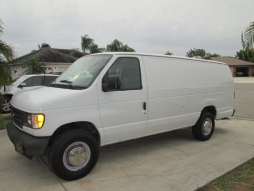 2003 ford e350 extended prisoner transport van 7.3 turbo diesel one fl owner!