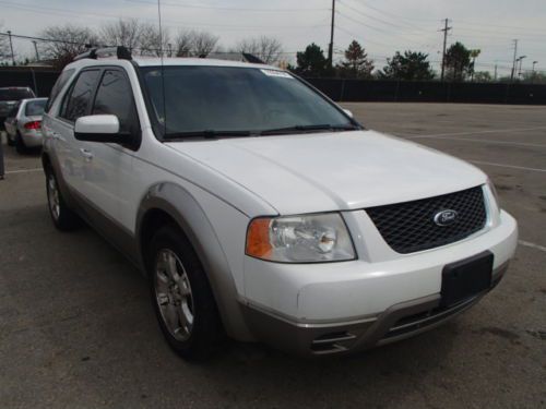 2007 ford freestyle sel white/w silver trim gray interior 3.0l,front wheel drive