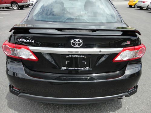 Certified 2013 Corolla S Power Sunroof 1 Owner Black Sand Pearl Automatic Video, US $17,900.00, image 4