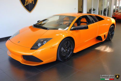 Lp640 coupe, arancio atlas/nero ade + arancio, carbon fiber loaded, immaculate