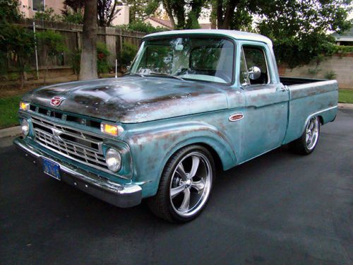 1965 f100 / built motor / fresh faux patina / nice ! /  no resere !