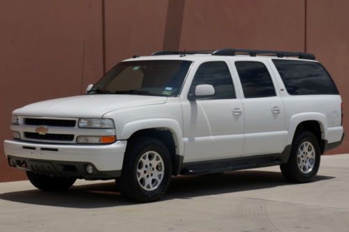 05 chevy suburban z71 2wd 4 captain chairs leather heated sts bose adj pedals