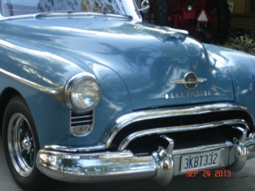 1950 oldsmobile 88 - factory blue paint, rocket v8 motor,