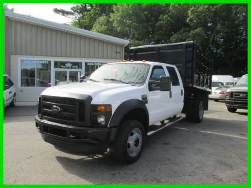 2008 ford f 450 crew cab grain body dump v 10