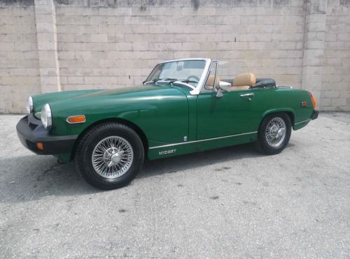 1977 mg midget british racing green beautiful frame off restoration no reserve !