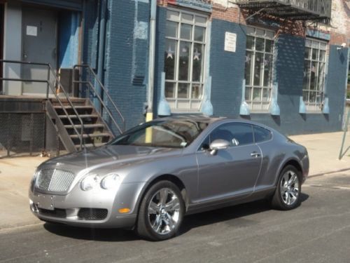 2007 bentley continental gt coupe in silver tempest w/a beluga interior