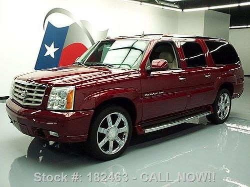 2004 cadillac escalade esv awd sunroof nav dvd 22's 51k texas direct auto