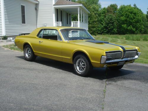 1967 mercury cougar all original metallic gold car of the year