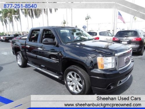 2009 gmc sierra 1500 denali crewcab 1 owner nav backup cam sunroof black ac