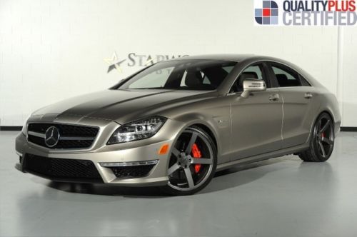 2012 mercedes benz cls 63 custom wheels carbon fiber rare color navigation