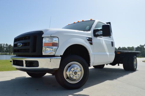 2010 ford f-350 regular cab diesel 4x4 11ft. flatbed six speed
