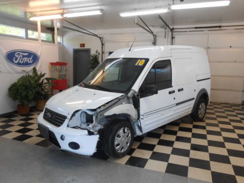 2010 ford transit connect xlt 54k no reserve salvage rebuildable damaged cargo