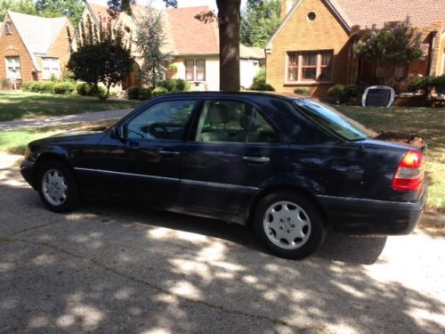 1997 blue mercedes-benz c-280 4-door, leather, 140,000miles