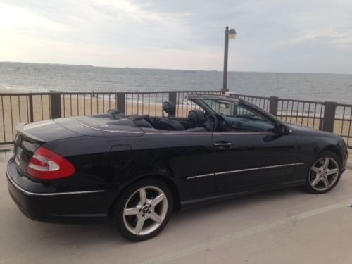 2005 black mercedes clk-500 convertible