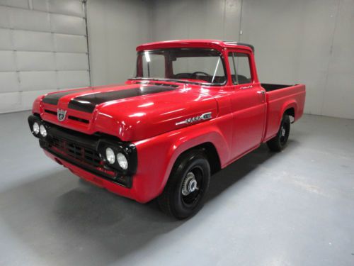 1960 ford f100 powerhouse with 460 cid v8 very rare big window automatic trans