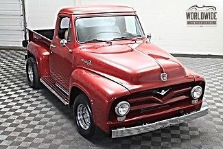 1955 ford f100 custom street rod pickup! big block v8!