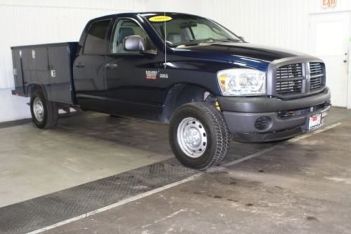 Used 08 ram 2500 quad cab 4x4 st knaphiede utility box 5.7l v-8 engine automatic