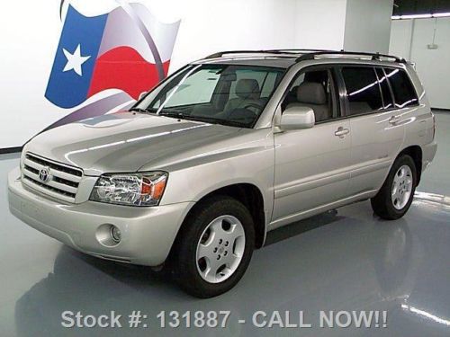 2007 toyota highlander ltd htd leather 3rd row only 40k texas direct auto